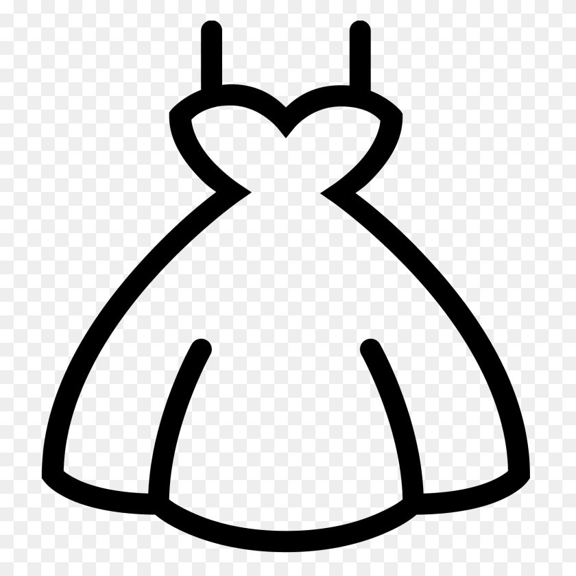 1600x1600 Wedding Dress Silhouette Black And White - Bride Silhouette Clipart
