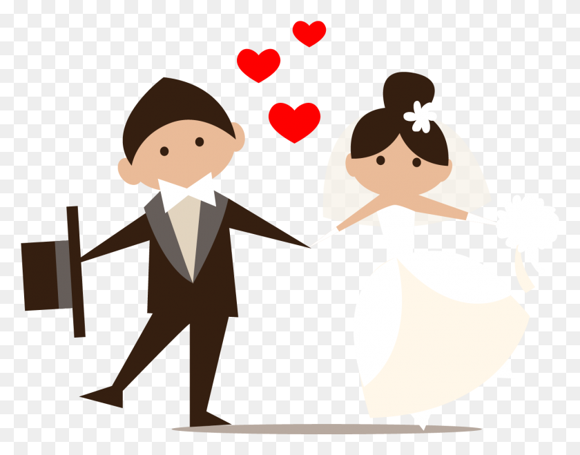 1403x1078 Wedding Invitation Couple Clip Art - Wedding Clipart