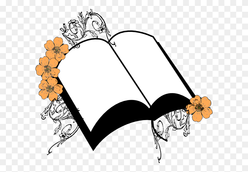 600x523 Свадебный Цветок Персика Библия Картинки - Свадебные Границы Клипарт