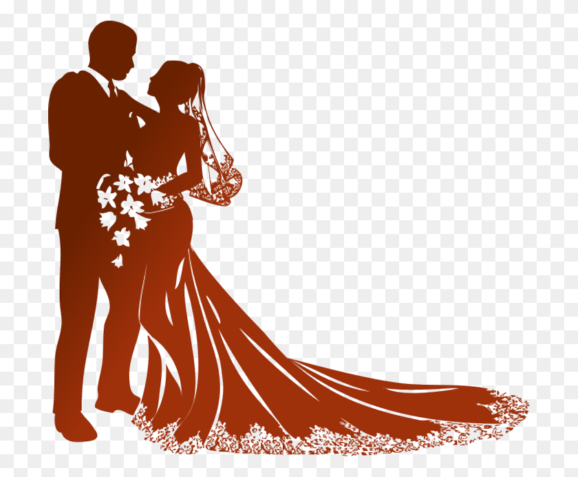 700x633 Wedding Png - Bride And Groom PNG