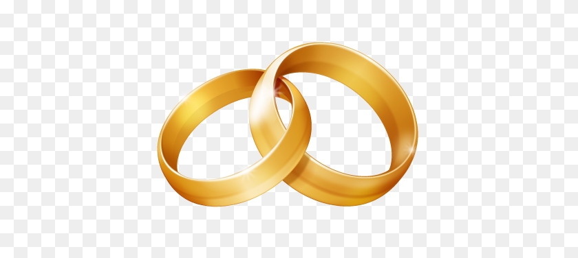 435x316 Wedding Rings Clipart - Gold Cross Clipart