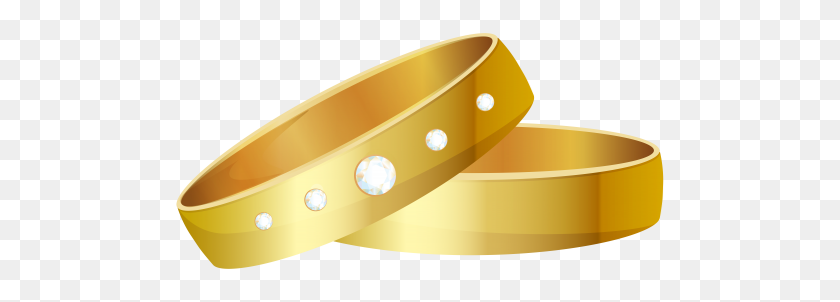 500x242 Wedding Rings Gold Png Clip Art - Ring Clipart PNG