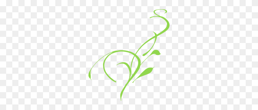 264x298 Wedding Swirl Green Clip Art - Lily Of The Valley Clipart
