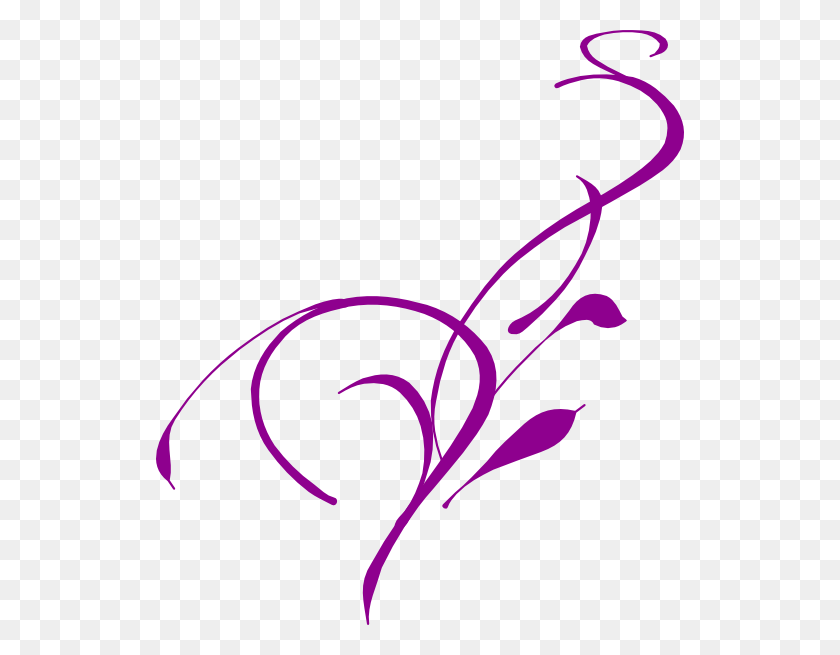 528x595 Wedding Swirl Purple Clip Art - Wedding PNG