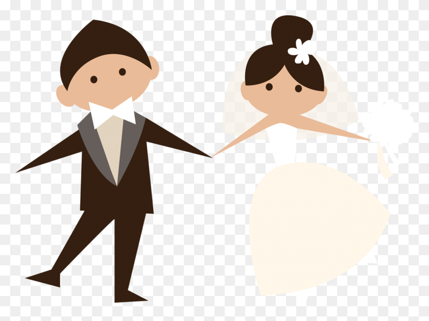 1280x935 Wedding Wedding, Wedding Invitations - Married Couple Clipart