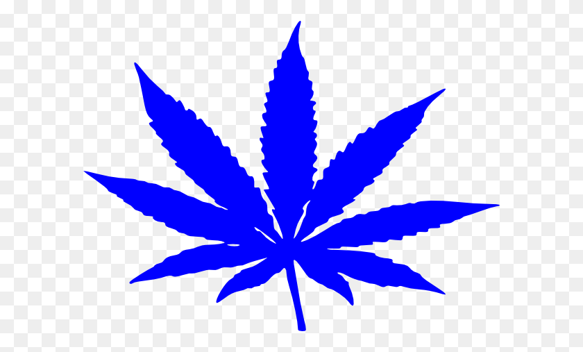 600x447 Weed Blue Clip Art - Cannabis Clipart