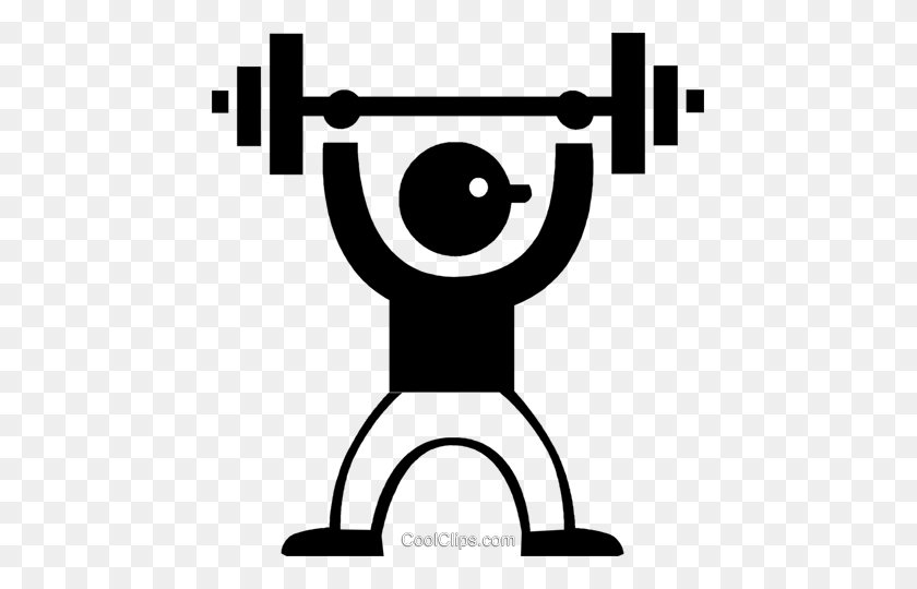 451x480 Weight Lifter Royalty Free Vector Clip Art Illustration - Weight Lifting Clipart