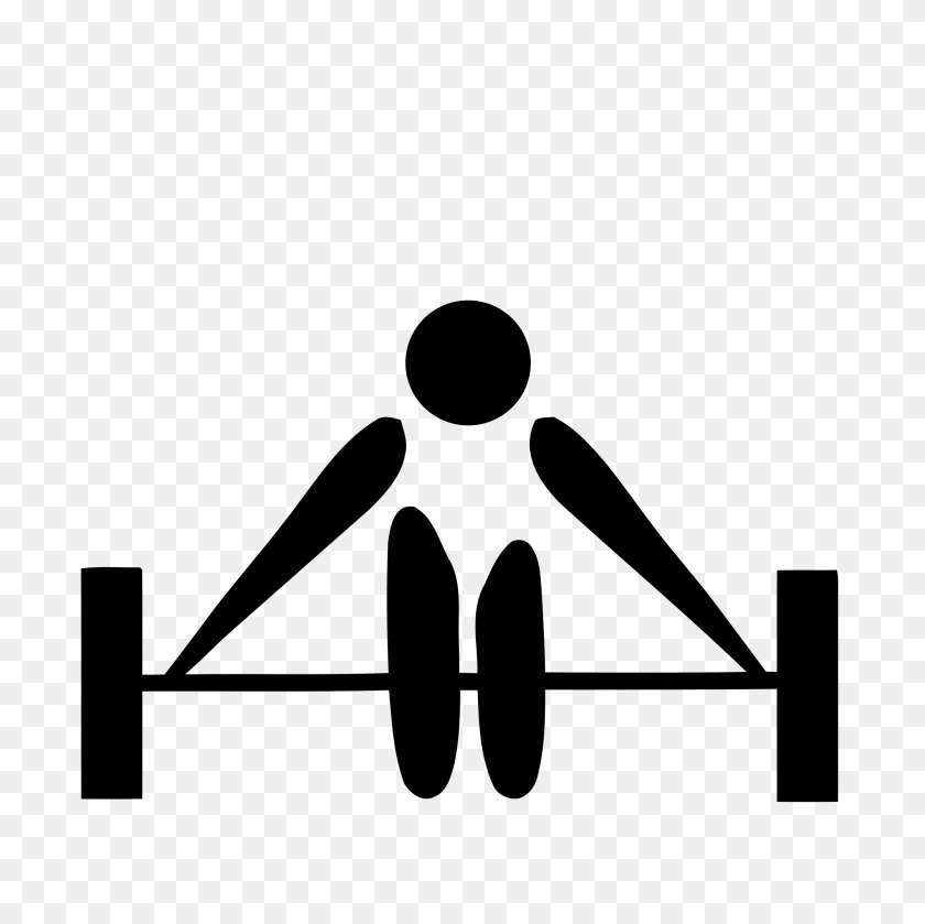 2000x2000 Weightlifting Pictogram - Baton Twirling Clipart