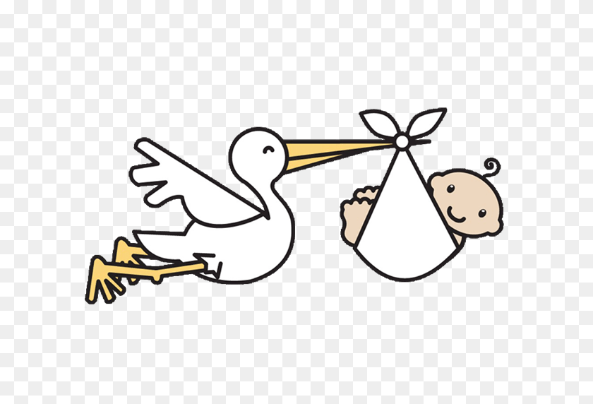 600x512 Welcome Baby Cliparts - Baby Girl Stork Clipart