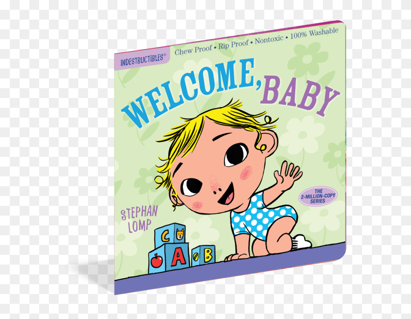 600x591 Bienvenido, Bebé Libro Indestructible Rayuela Tienda Infantil - Papel Rip Png