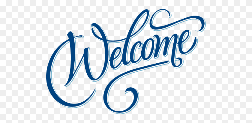 532x350 Welcome Text Sign Transparent Png - Welcome PNG