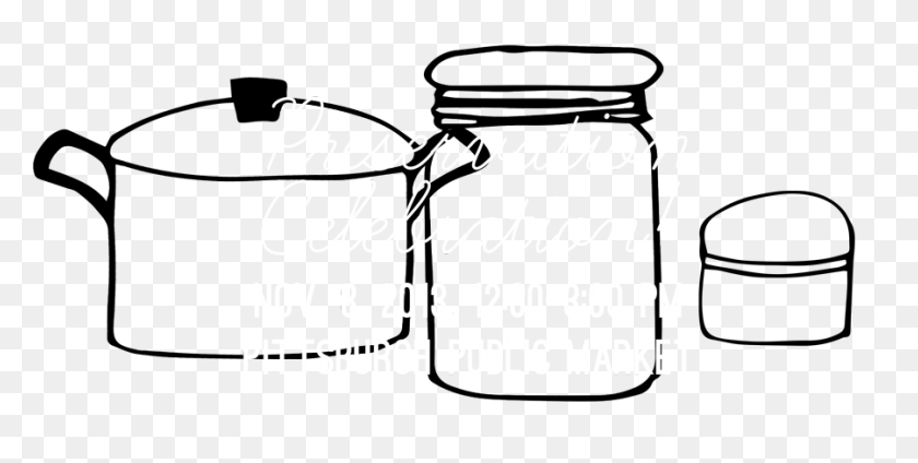 900x420 Welcome To The Pittsburgh Canning Exchange! - Cookie Jar Clipart Black And White