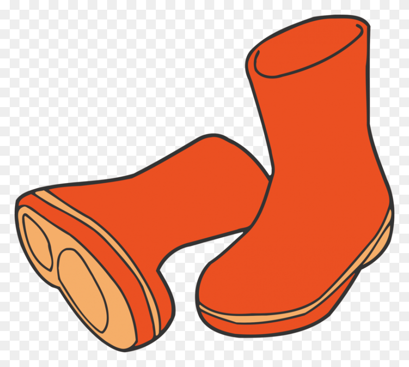 842x750 Wellington Boot Clip Art Women Cowboy Boot Shoe - Slip Clipart