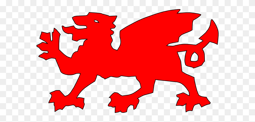600x342 Валлийский Дракон Красный Картинки - Дракон Клипарт