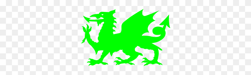 300x193 Welsh Green Dragon Png Clip Arts For Web - Green Dragon PNG