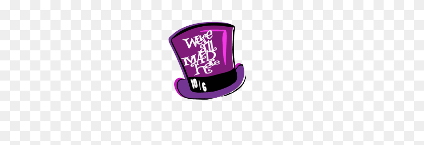 190x228 Were All Mad Here Mad Hatter Hat - Mad Hatter Hat PNG