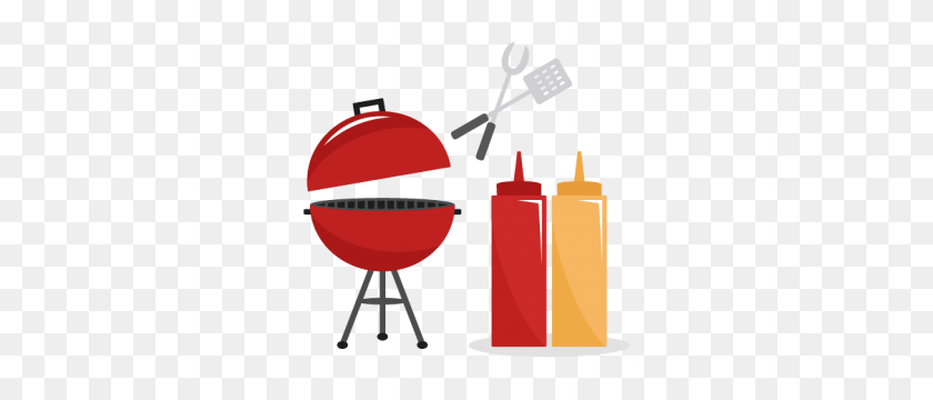 300x300 Western Bbq Cliparts - Man Grilling Clipart