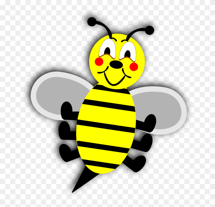 673x750 Western Honey Bee Insect Bumblebee Apidae Common Wasp Free - Wasp Clipart