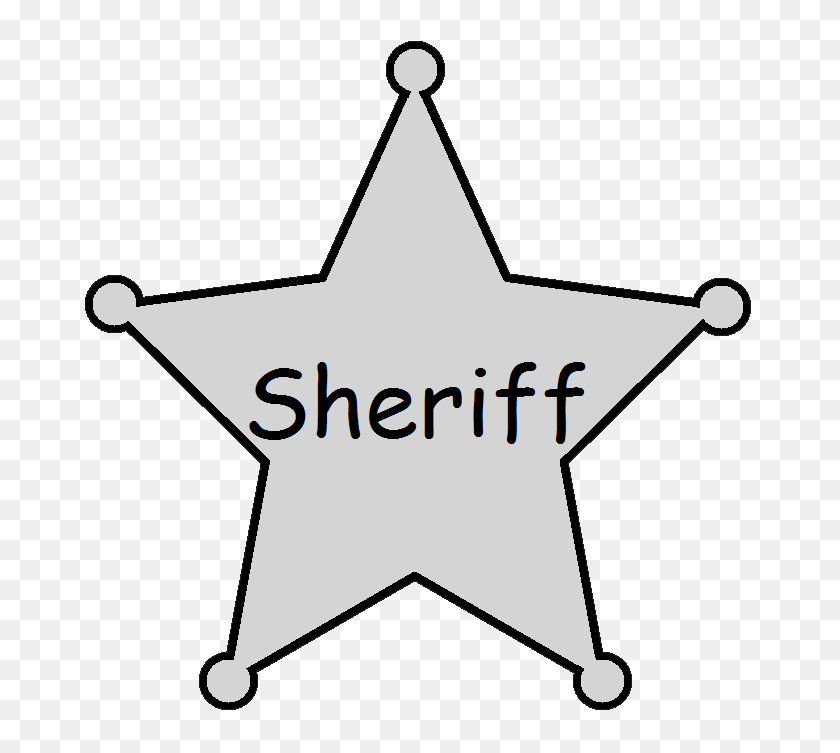 682x693 Western Star Clip Art - Sheriff Badge Clipart