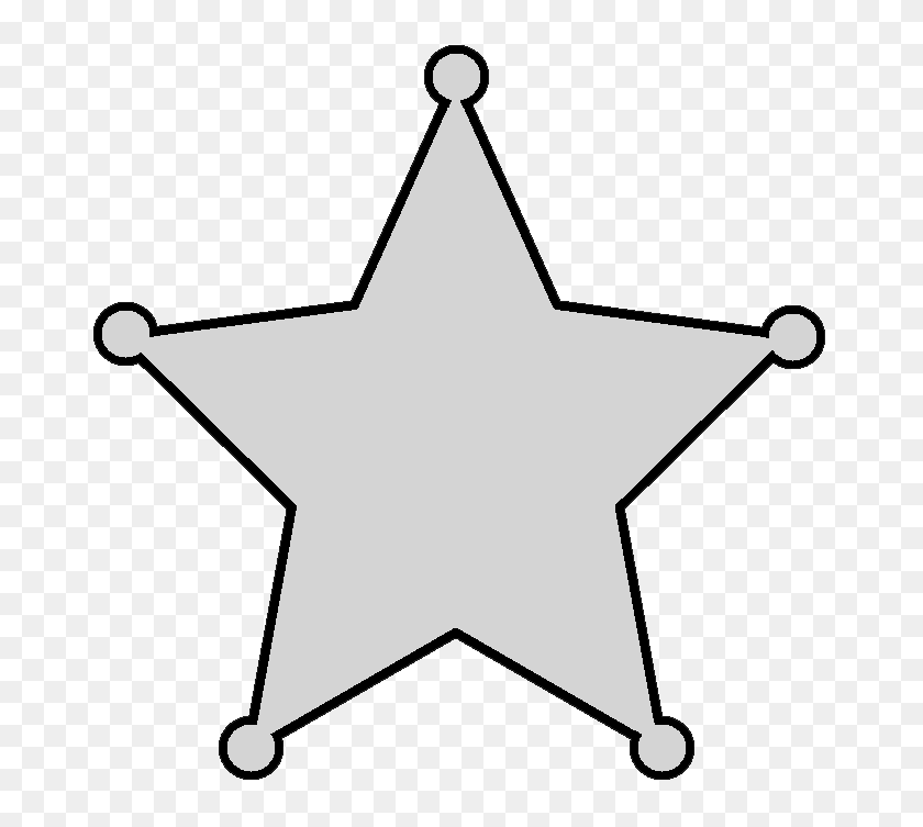 682x693 Western Star Clip Art - Sheriff Star Clipart