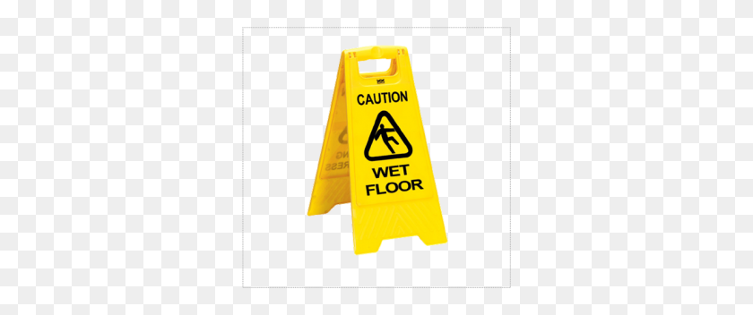 300x292 Wet Floor Caution Sign - Caution Sign PNG