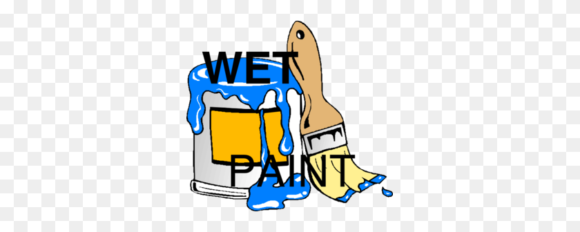 299x276 Wet Paint Clip Art - Paint Clipart