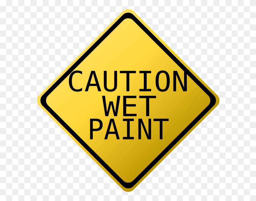 600x599 Wet Paint Clip Art - Wet Paint Clip Art