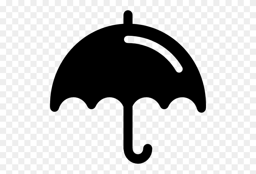 512x512 Mojado, Clima, Lloviendo, Protección, Silueta, Lluvia, Icono De Paraguas - Lloviendo Dinero Png