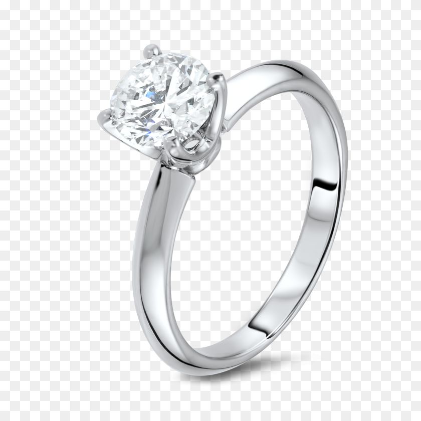 2200x2200 Wg Carat Brilliant Cut Solitaire Ring - Diamond Sparkle PNG