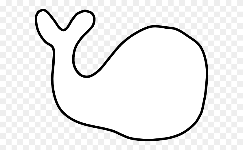 600x458 Whale Clip Art Black And White - Blue Whale Clipart Black And White