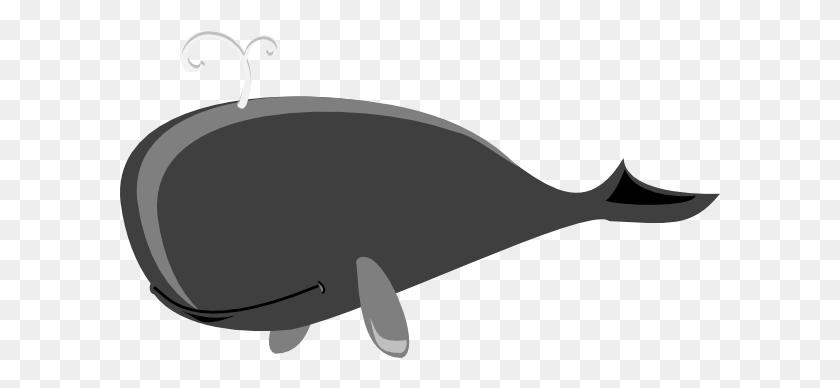 600x328 Whale Clip Art Image Black - Whale Clipart
