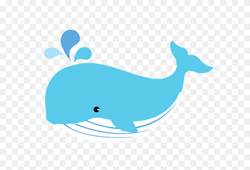 600x512 Whale Clipart Blue Color - Whale Tail Clip Art