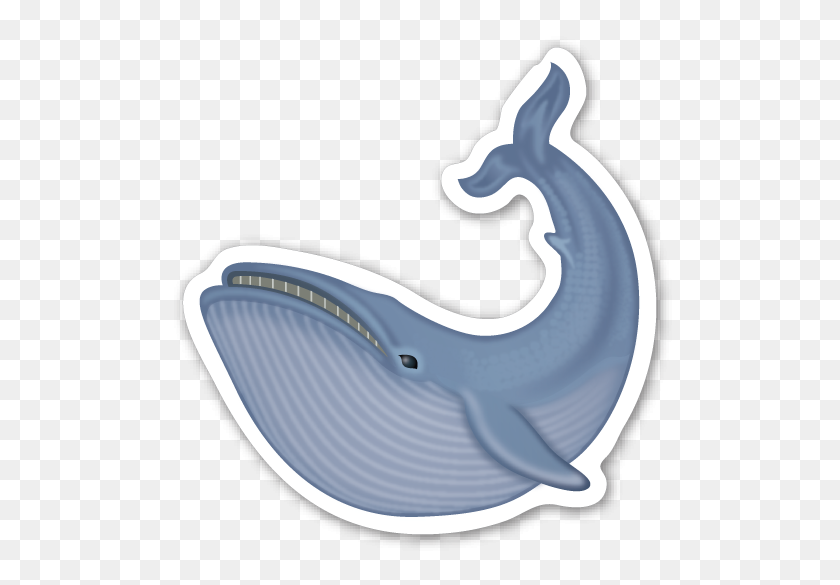 513x525 Whale Illustration Whale, Emoji And Emoji Stickers - Fish Emoji PNG
