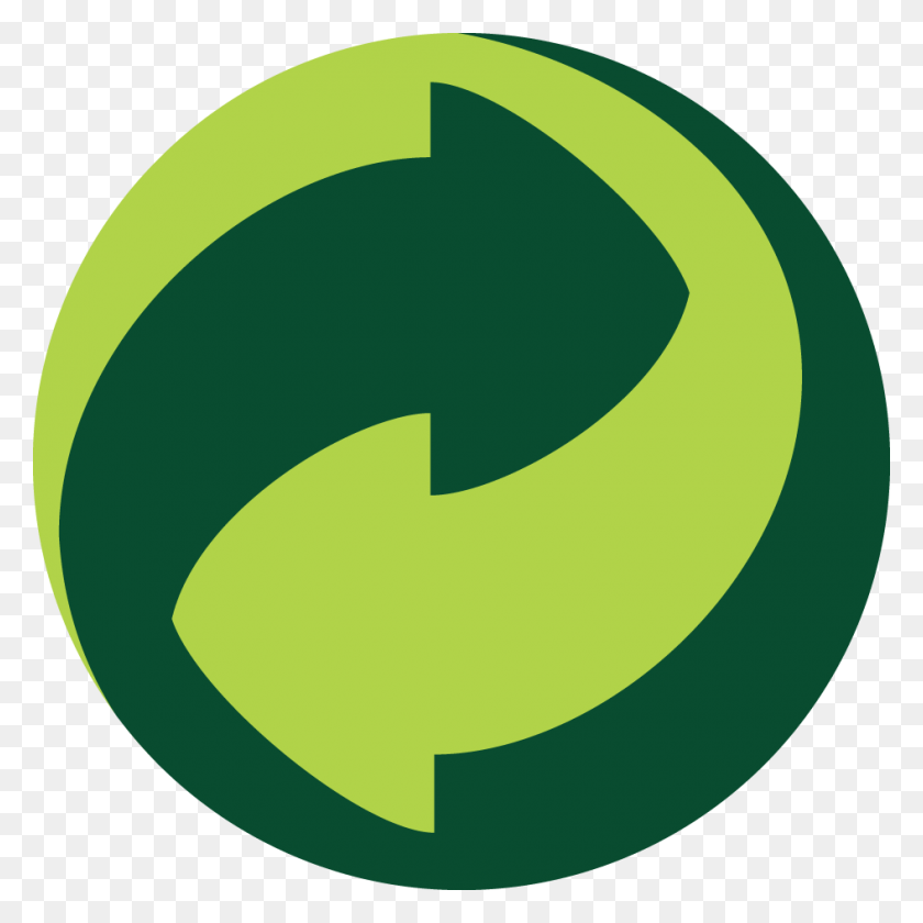 945x945 What Should I Recycle Green Dot Cyprus - Recycle Symbol Clip Art