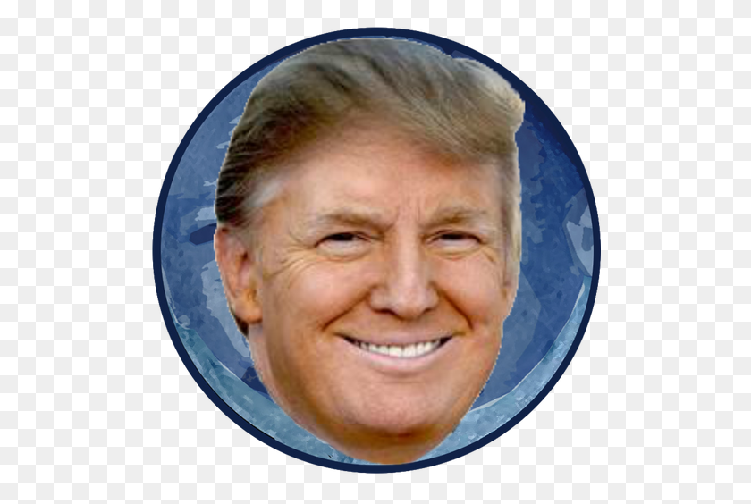 504x504 What's This, A Microphone And If I Say Horrible Stuff Into It - Donald Trump Head PNG