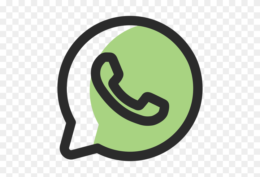 512x512 Whatsapp Colored Stroke Icon - Whatsapp PNG
