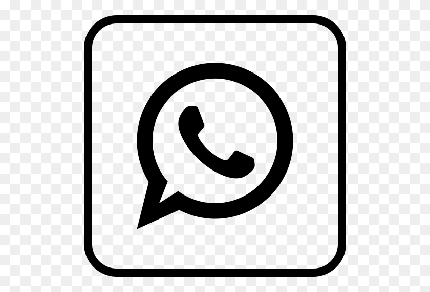 512x512 Iconos De Redes Sociales De Whatsapp - Iconos Blancos De Redes Sociales Png