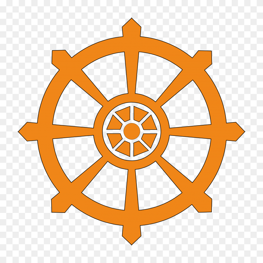 3333x3333 Wheel Of Dharma Clipart - Buddha PNG