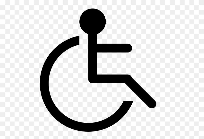 512x512 Wheelchair Accessible, Accessible, Chair Icon With Png And Vector - Wheelchair Clipart Black And White