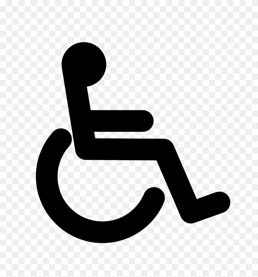 2222x2400 Wheelchair Clip Art - Restroom Sign Clipart