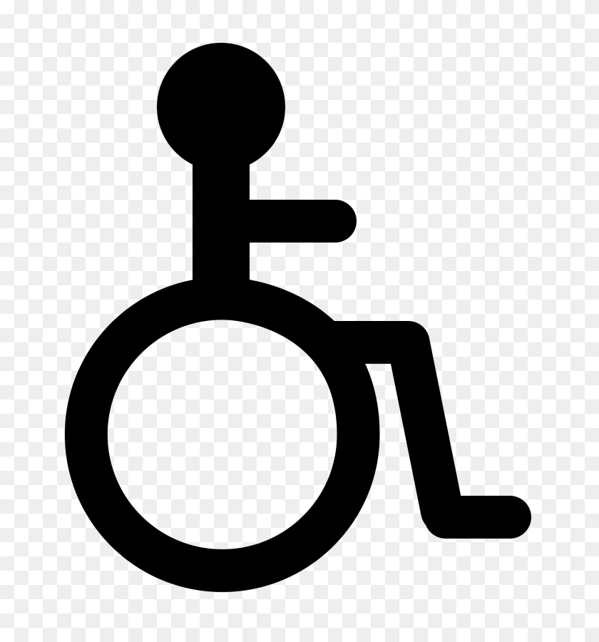 2000x2154 Wheelchair Symbol Free To Print Clip Art Of Wheelchair Clipart - Wheelchair Clipart Free
