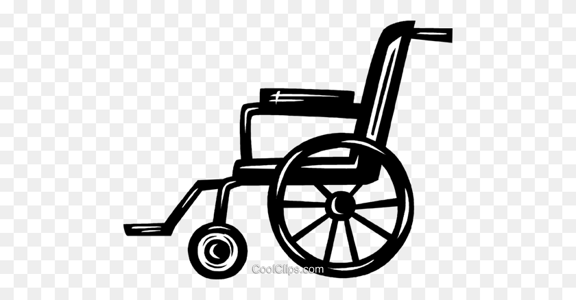 480x378 Wheelchairs Royalty Free Vector Clip Art Illustration - Wheelchair Clipart Black And White