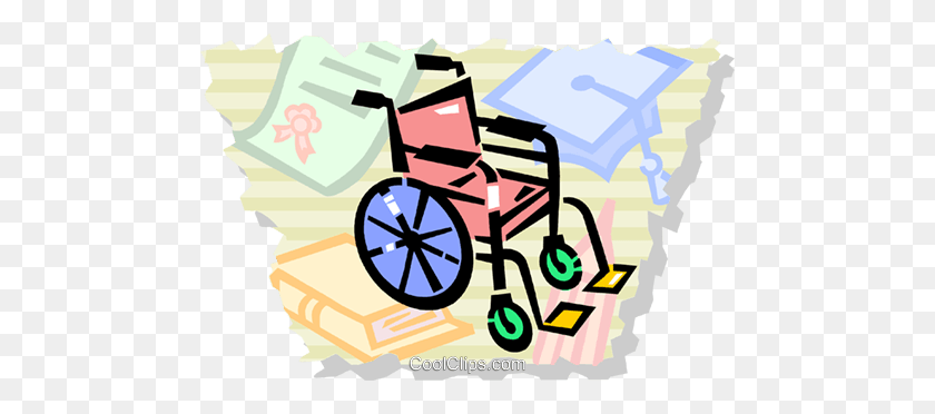 480x312 Wheelchairs Royalty Free Vector Clip Art Illustration - Wheelchair Clipart Free