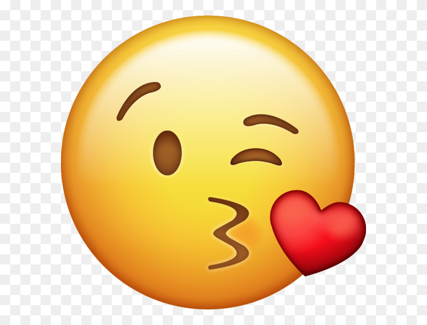 600x579 When A Guy Sends A Blowing Kiss Emoji - Dab Emoji PNG