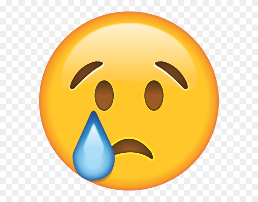 600x600 Когда Слезы Начинают Падать, Утопите Свои Печали С Помощью - Tear Emoji Png