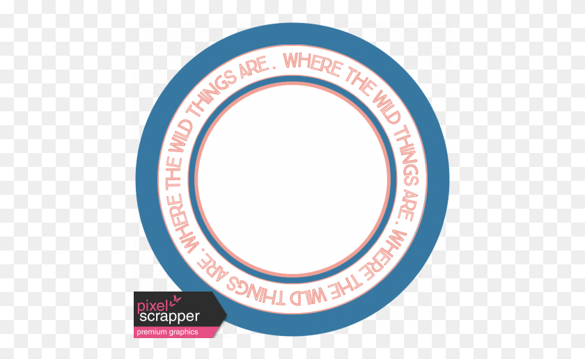 456x456 Where The Wild Things Are Text Circle Graphic - Where The Wild Things Are PNG