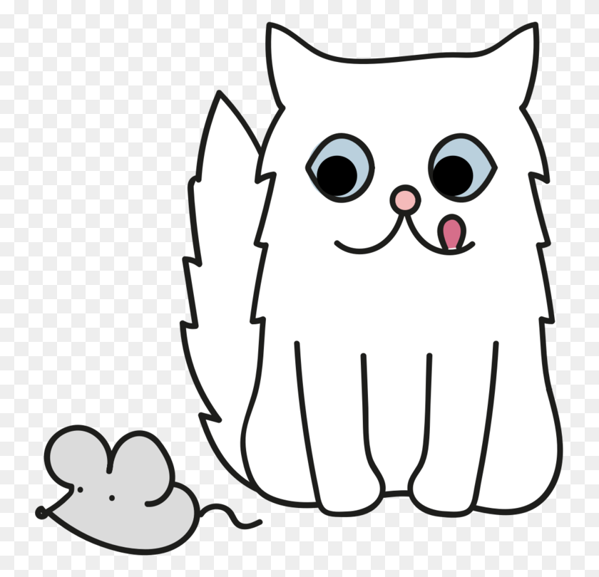 741x750 Whiskers Line Art Cat Thumbnail Cartoon - Whiskers Clipart