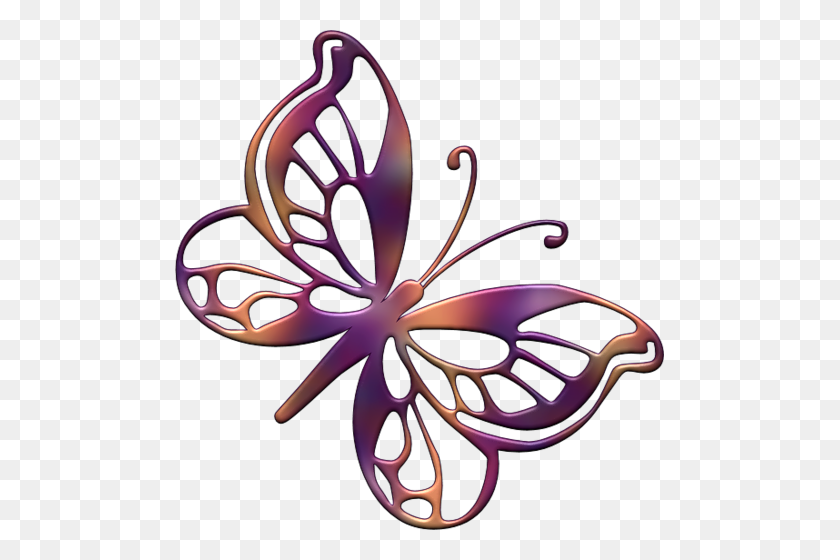 Whispy Butterfly Клипарт Картинки - Белая Бабочка Клипарт