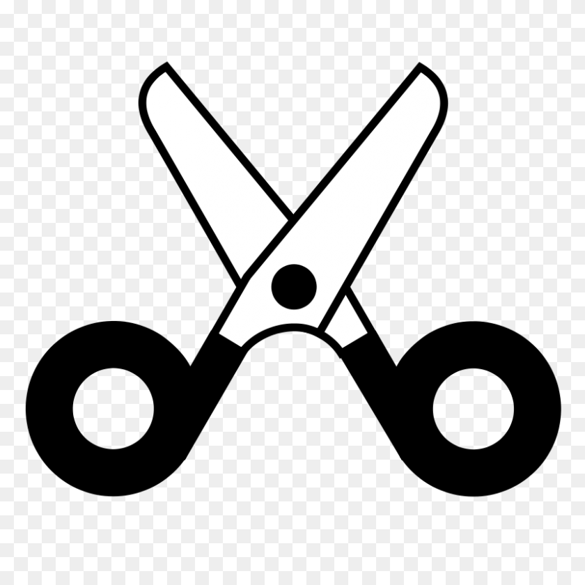 800x800 Whit Clipart Scissors - Cleaning Supplies Clipart Black And White