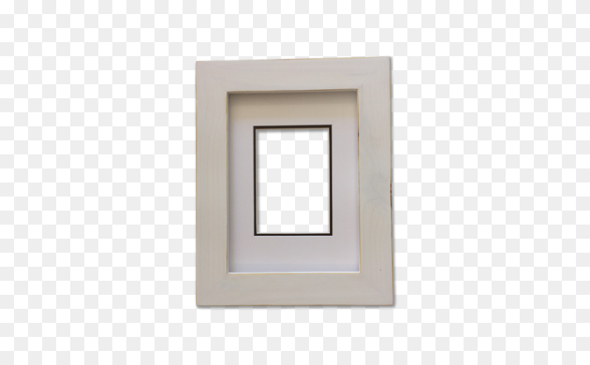 400x460 White - Wooden Picture Frame PNG